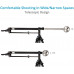 7ft Wave-2 portátil cámara Jib Crane paquete con Jr. Pan Tilt cabeza, 100 mm trípode, Dolly para DSLR Vídeo Película Cine cámara videocámara hasta 6 kg 13.2Lb + bolsa de transporte (p-wv-2pp
