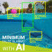 Alarma inteligente de piscina con IA – Cámara dual 