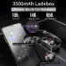  Antimi - Auriculares inalámbricos con Bluetooth 5.0 (140 Horas de reproducción, Pantalla Digital, IPX7, Resistente al Agua, para iPhone, Huawei, Samsung (Negro) 