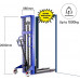 Apiladora capacidad de carga 1,0 t  1000 kg elevación 3 m  3000 mm 