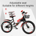 CHHD Bicicleta de montaña de 18 Pulgadas (20 pulgadas/22 Pulgadas) para Deportes al Aire Libre, Altura del Asiento Ajustable, Adecuada para niños y Adultos Mayores de 10 años 