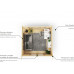 Casa Prefabricada de Madera para Jardín Moderna 300x300cm Casa Prefabricada de Madera para Jardín Moderna 300x300cm