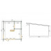 Casa Prefabricada de Madera para Jardín Moderna 500x500x273cm 22.20m2 de Espacio Interno Casa Prefabricada de Madera para Jardín Moderna 500x500x273cm 22.20m2 de Espacio Interno