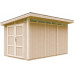 Caseta Jardin Exterior Paneles a Base de Madera LP SmartSide 8,7 m² con Suelo y Baldosas Bituminosas 
