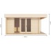 Caseta de Madera Natural 12m² Espesor de Pared 44 mm Caseta de Madera Natural 12m² Espesor de Pared 44 mm