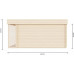 Caseta de Madera Natural 12m² Espesor de Pared 44 mm Caseta de Madera Natural 12m² Espesor de Pared 44 mm