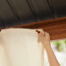 Cenador de jardín 3x3 m, Aspecto Madera, Techo sólido, 4 Cortinas en champán Cenador de jardín 3x3 m, Aspecto Madera, Techo sólido, 4 Cortinas en champán