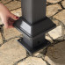 Cenador de jardín 4x4 m Aluminio Techo de policarbonato Aprox. 8 mm cenador de jardín 4 Cortinas Laterales Color Gris Cenador de jardín 4x4 m Aluminio Techo de policarbonato Aprox. 8 mm cenador de jardín 4 Cortinas Laterales Color Gris