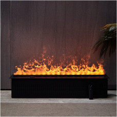  Chimenea Eléctrica De 39 Pulgadas, Inserto De Chimenea Eléctrica Empotrada, Decoración De Llama 3D, Botón De Pantalla De Chimenea Eléctrica Y Tamaño De Llama Ajustable A Distancia, Calentador De Chim 