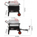 Cocina de gas propano para exteriores con soporte de montaje de cilindro Cocina de gas propano para exteriores con soporte de montaje de cilindro