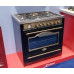 Cocina eléctrica de gas 90 cm, horno eléctrico 