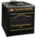 Cocina eléctrica de gas retro 90 cm + campana extractora 90 cm 
