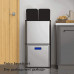 Cocina eléctrica del hogar Elegante de Dos Niveles con Tapa de la Basura 