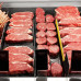 Encimera refrigerada carne  1580mm  con iluminación LED y 1 estante 