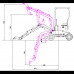 Excavadora de 4 ruedas gasolina HZC- POWER BVR600K 
