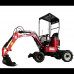 Excavadora de 4 ruedas gasolina HZC- POWER BVR600K 