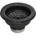 Ruvati - Fregadero de cocina con delantal, acero inoxidable mate, color negro 