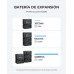 Generador portátil AC300+2xPV350 panel solar con baterías de expansión B300, 3072 Wh 