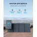 Generador portátil AC300+2xPV350 panel solar con baterías de expansión B300, 3072 Wh 