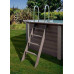 Gre KPCOR46 – Piscina Rectangular Composite 466 x 326 x 124 cm, con filtración 6 m3 h, cuña metálica, Gris Oscuro Gre KPCOR46 – Piscina Rectangular Composite 466 x 326 x 124 cm, con filtración 6 m3 h, cuña metálica, Gris Oscuro