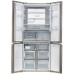 Haier HTF-508DGS7 CUBE Serie - Frigorífico multifunción (360 L, parte congeladora de 177 L, cristal gris Iconic, zona de conmutación, MyZone, Humidity Zone, total sin heladas) [Clase de eficiencia energética F]