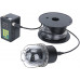  JCMYSH Cámara de Pesca submarina Pantalla de 10 Pulgadas Pantalla de cúpula giratoria de 360 ​​Grados 20 LE Finder de Video de la cámara de Pesca submarina DS IP68 Impermeable (Color : FX10-100M) 