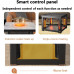 MNSSRN Calefacción para el hogar Mesa de calefacción eléctrica, Mesa de Parrilla eléctrica Ajustable, Mesa de café eléctrica de Sala de Estar, Horno Cuadrado Tabla de calefacción eléctrica 80 cm