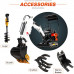Miniexcavadora con cabina para jardin Miniexcavadora con cabina para jardin