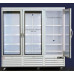 Nevera expositora industrial triple puerta de cristal para hostelería 