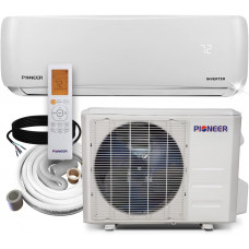 PIONEER Inversor de aire acondicionado + soporte de pared sin conducto 