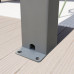 Pergola 3x6 m Postes de Aluminio con Techo de Lamas de Acero Pergola 3x6 m Postes de Aluminio con Techo de Lamas de Acero