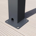 Pergola 3x4 m Postes de Aluminio con Techo de Lamas de Acero Pergola 3x4 m Postes de Aluminio con Techo de Lamas de Acero
