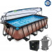 Piscina con Bomba de Filtro de Arena y cúpula y Bomba de Calor Infantil Exit Toys Wood 400 x 200 x 100 cm Piscina con Bomba de Filtro de Arena y cúpula y Bomba de Calor Infantil Exit Toys Wood 400 x 200 x 100 cm