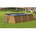 Piscina de Madera Panelada K2O con Depuradora de Cartucho 345x255x107 cm y Escalera Piscina de Madera Panelada K2O con Depuradora de Cartucho 345x255x107 cm y Escalera