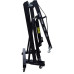 QILIN Alzamiento hidráulico plegable del motor de 2 toneladas, grúa del taller con 6 ruedas móviles, grúa móvil del piso, rojo/negro