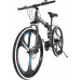 SAFGH Bicicleta de montaña para Adultos de Acero con Alto Contenido de Carbono, Doble suspensión, Shimanos 21-Speed ​​Commuters Bicicletas MTB para Hombres y Mujeres Ciclismo de Carreras al Aire l
