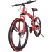 SAFGH Bicicleta de montaña para Adultos, Bicicleta de montaña Plegable de 26 Pulgadas Shimanos, Bicicleta de 21 velocidades, Bicicletas MTB de suspensión Completa, Ruedas de magnesio de 3 radios p