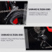 SAVADECK Bicicleta de Carretera de Fibra de Carbono Phantom 2.0 700C, Bicicleta de Carrera con Ultegra R8000 22-Velocidad Sistema 25C Neumáticos.Rojo,52cm 