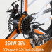  SFSGH Bicicleta eléctrica para Hombres Adultos Mujeres, Bicicleta Plegable 350W 36V 10A 18650 Batería de Iones de Litio Plegable Bicicleta eléctrica de montaña de 26"con Sistema de tran 