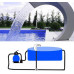 SGSG Cascades Fuente de Piscina de Acero Inoxidable para Piscinas de Tierra, jardín al Aire Libre 