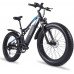 SONGZO Bicicleta eléctrica 26 Pulgadas Motor De Alto Rendimiento Bicicleta eléctrica De montaña con Batería de Litio de 48V 17AH y Doble Amortiguador 
