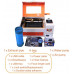  TEN-HIGH CO2 Láser Máquina de Grabado y Cortador, 40W 300x400mm, Máquina DIY, Puerto USB, Color Naranja 