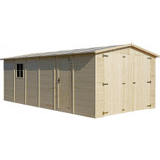 TIMBELA Cobertizo de Madera 605x300cm 18 m² 