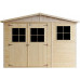 TIMBELA Cobertizo de Madera para jardín - A226x324x316cm 9m2 