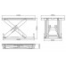 TYMBIA - Mesa Elevadora Eléctrica 4000kg de capacidad, Elevación 1050mm 