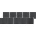 Tidyard Conjunto de Paneles para Vallas de Jardín Valla Residencial Proteccion Privacidad Puerta de Jardín Entrada Exterior Barrera WPC Marrón 180x105 cm 