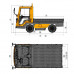 Tractor Arrastre con plataforma 2000kg bateria LITIO 48V-202AH Tractor Arrastre con plataforma 2000kg bateria LITIO 48V-202AH