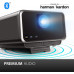 ViewSonic X10-4K Proyector SMART LED UHD portátil de corto alcance para juegos, entretenimiento familiar y doméstico con Wi-Fi Bluetooth y audio Harman Kardon - Carbón metálico