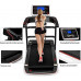 XLAHD Cinta de Correr Plegable Máquina de Correr eléctrica de 2.5 HP Pantalla LCD/Diseño Inclinado/Cintas de Correr compactas de bajo Ruido para Uso en el hogar y el Gimnasio - Negro