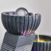  XQKQ Humidificador Creativo, Fuente de Agua de sobremesa Fuente de Agua de sobremesa para Interiores/Exteriores 4 Cuencos escalonados Fuente de Agua de Cascada para Mesa Escritor 